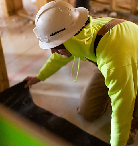 RT Moore construction worker working